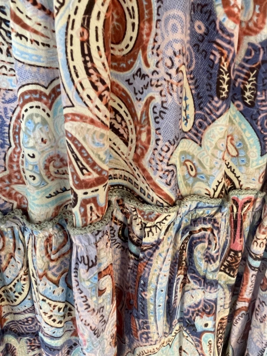 Robes: Boho Stufenmaxikleid mit Seide – Neuf (Voir description) à Sigriswil par ck56 4