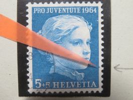 Abart Pro Juventute J 205 blauer Punkt im Rand