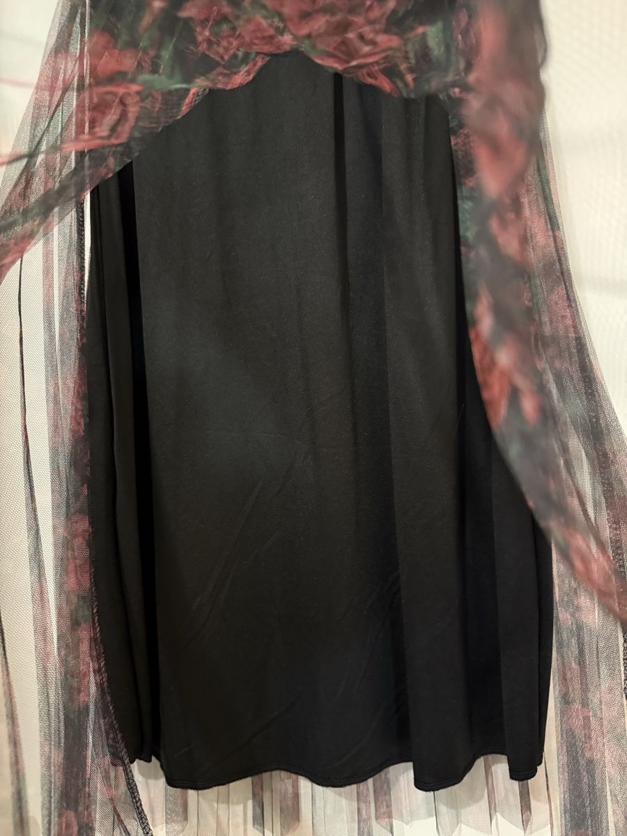 Gonne: NEUF ! Jupe longue avec Tulle a fleurs – Nuovo e nell'imballaggio originale da MASSONGEX venduto da Luluone 1