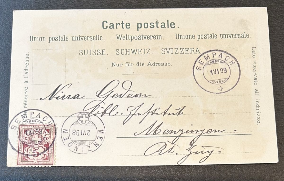 Cartoline postali: Gruss aus Sempach Litho  – Usato da Horw venduto da Tellbub 1