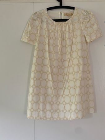 Cream short sleeve dress T2 