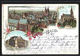 Litho Basel, Panoramaansicht, St. Elisab