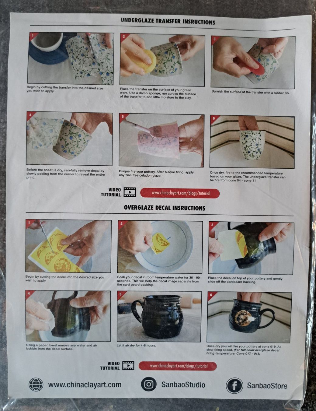 Schablonen: Décalcomanies pour céramique / underglaze – Gebraucht aus Lausanne von genybi 3