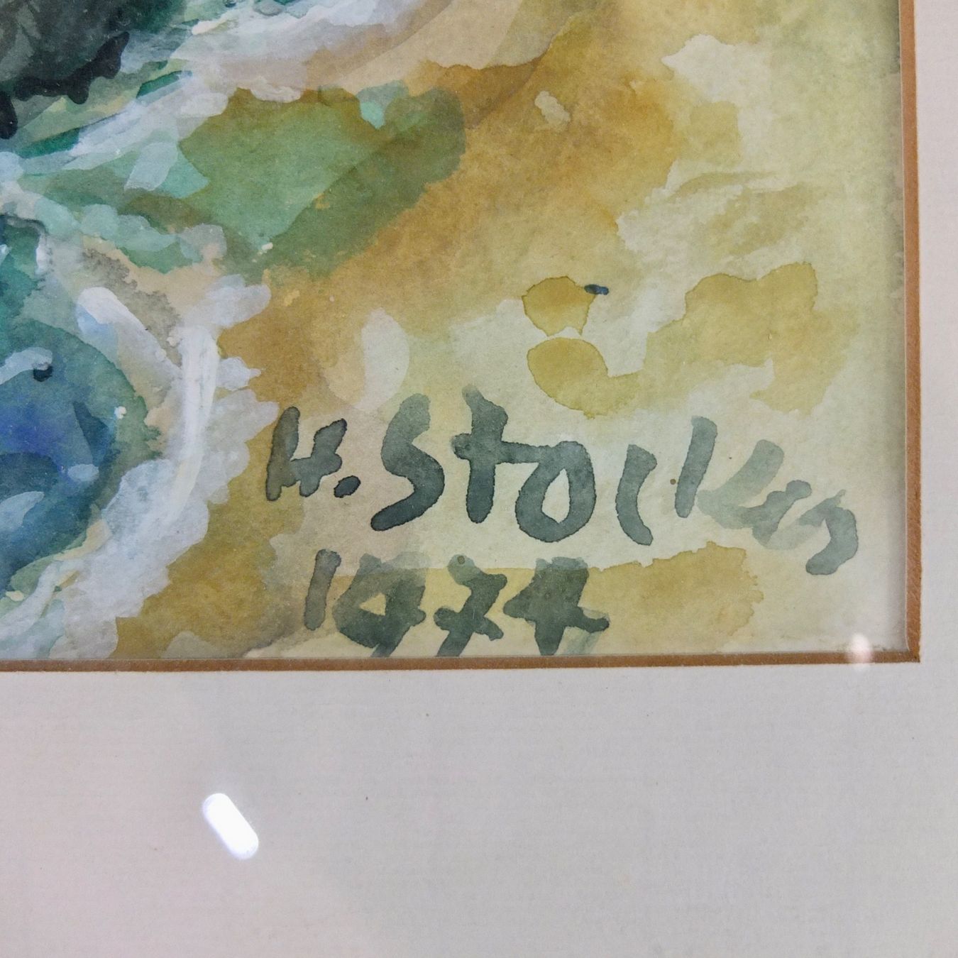 Dipinti: Hans Stocker, Ischia, 1974, Gemälde – Usato da Basel venduto da Brocki-auf-dem-Wolf 3