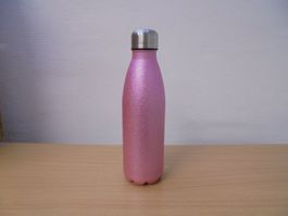 Thermosflasche pink glitzer
