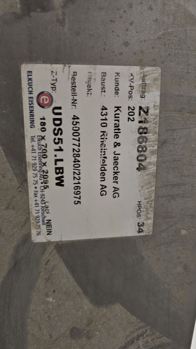 Porte: Metallzarge – Usato da Rheinfelden venduto da Moeoep 1
