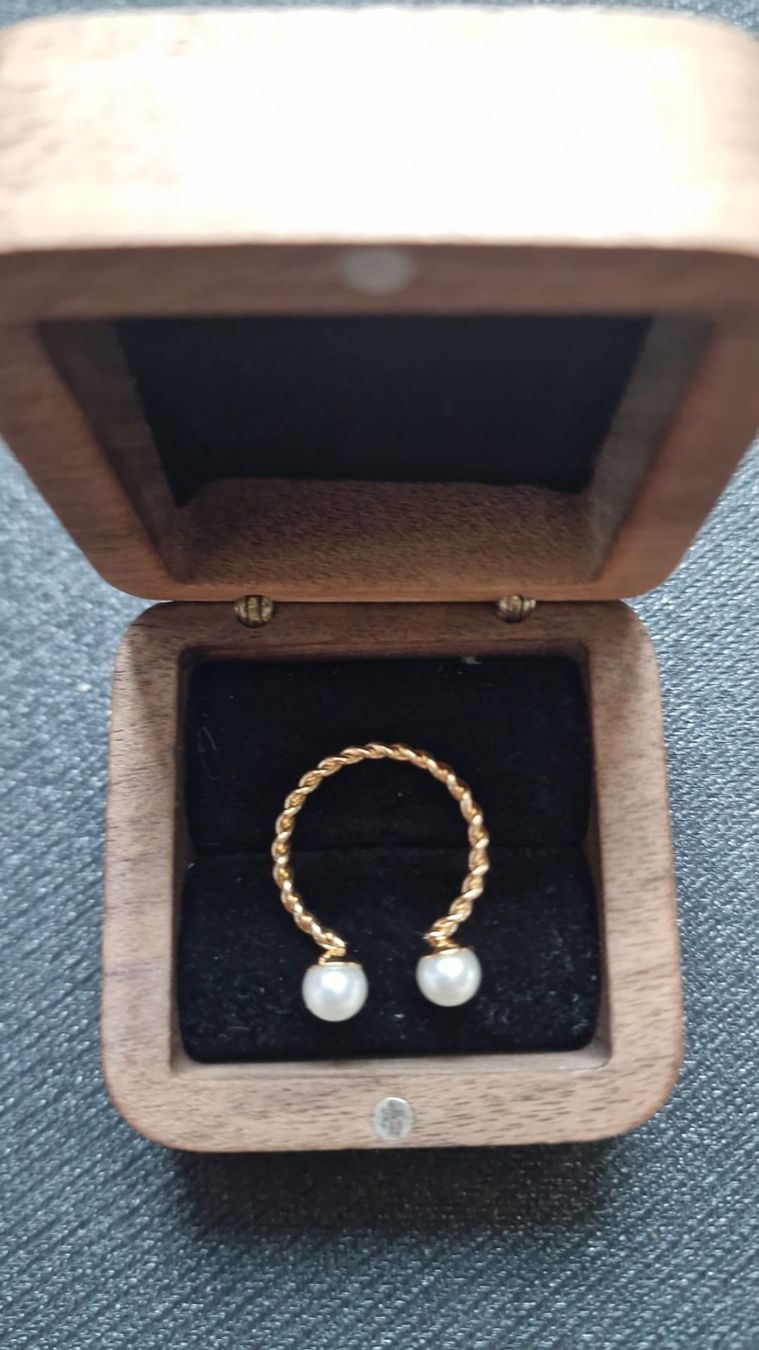 Ringe: Ring chromstahl, goldfarbend Grösse 55 – Neu (gemäss Beschreibung) aus St.Gallen von Dombidor