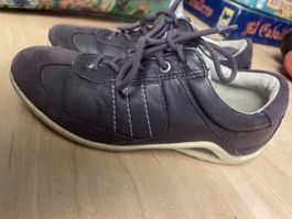 Ecco Leder Halbschuhe Gr. 30Lila Top Zustand