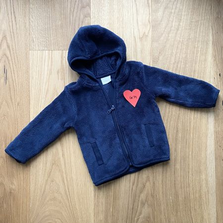 S.Oliver Warme Fleecejacke mit Kapuze, Gr. 74, Top Zustand!