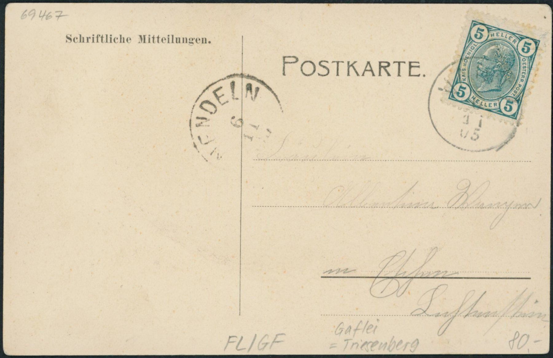Cartoline postali: FL Gaflei - Triesenberg – Usato da Schindellegi venduto da dolpitz 1