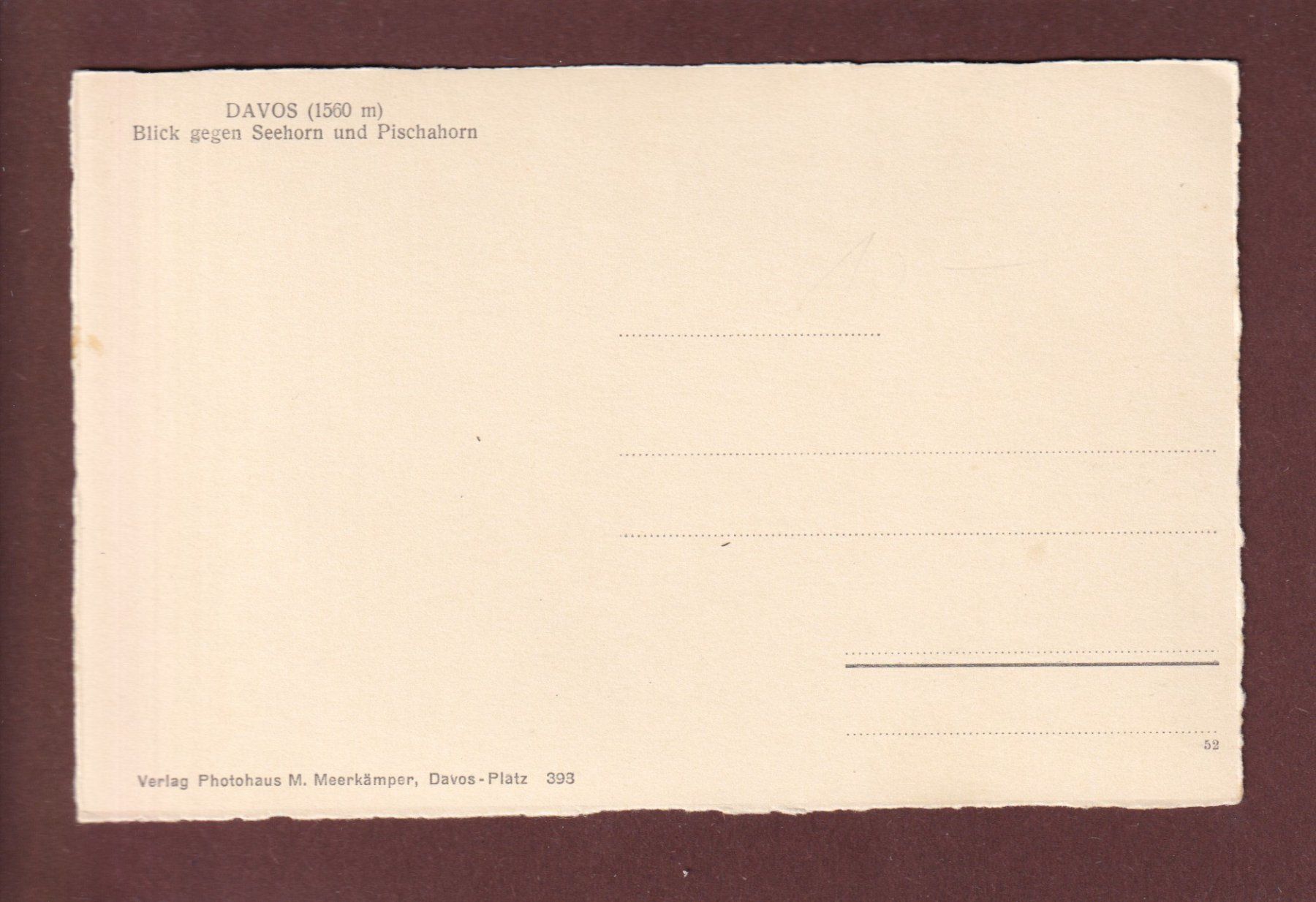 Cartoline postali: DAVOS - Teilansicht – Usato da Pully venduto da nicecards 1