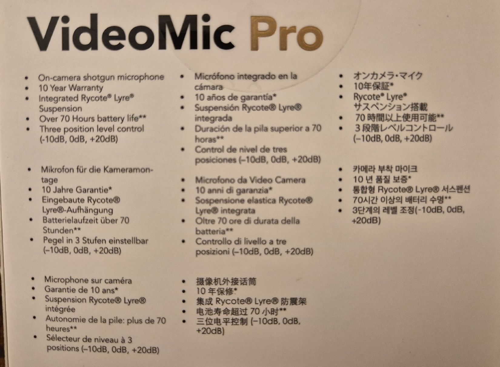 Røde Microfoni: RODE VideoMic Pro On-camera microphone | like new – Nuovo (secondo la descrizione) da Lausanne venduto da sgo_vm6d 1