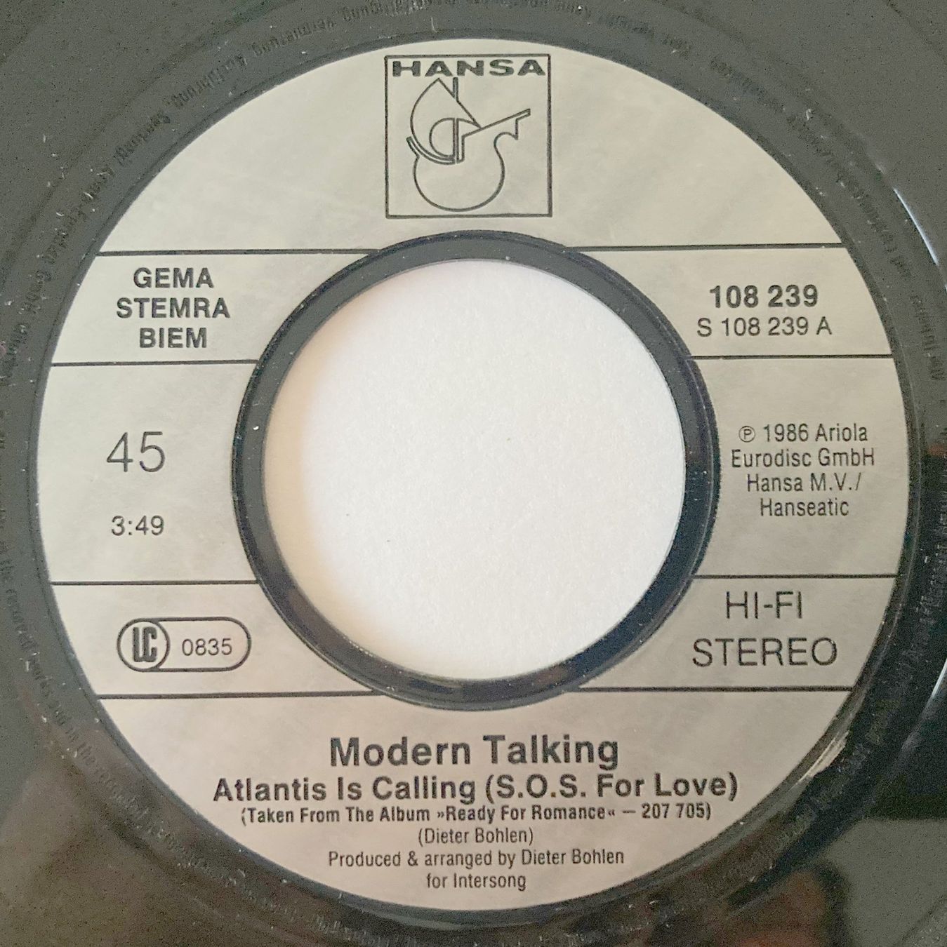 Dischi in vinile: MODERN TALKING - ATLANTIC IS CALLING – Usato da Bottens venduto da hotter-than-hell 2