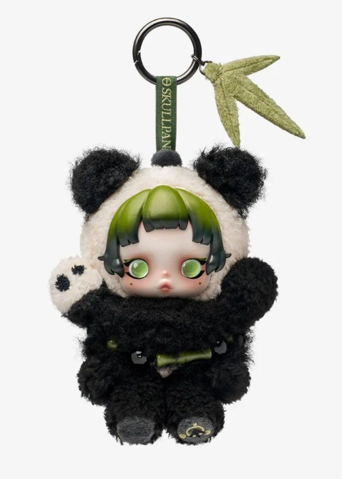 Pop Mart Statuette: SKULLPANDA Lazy Panda Plush Doll Pendant – Nuovo e nell'imballaggio originale da Stadel venduto da Raven0