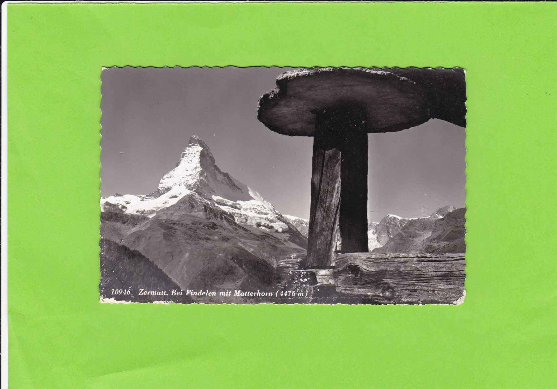 Cartoline postali: Zermatt, bei Findelen – Usato da St. Peterzell venduto da neckertal