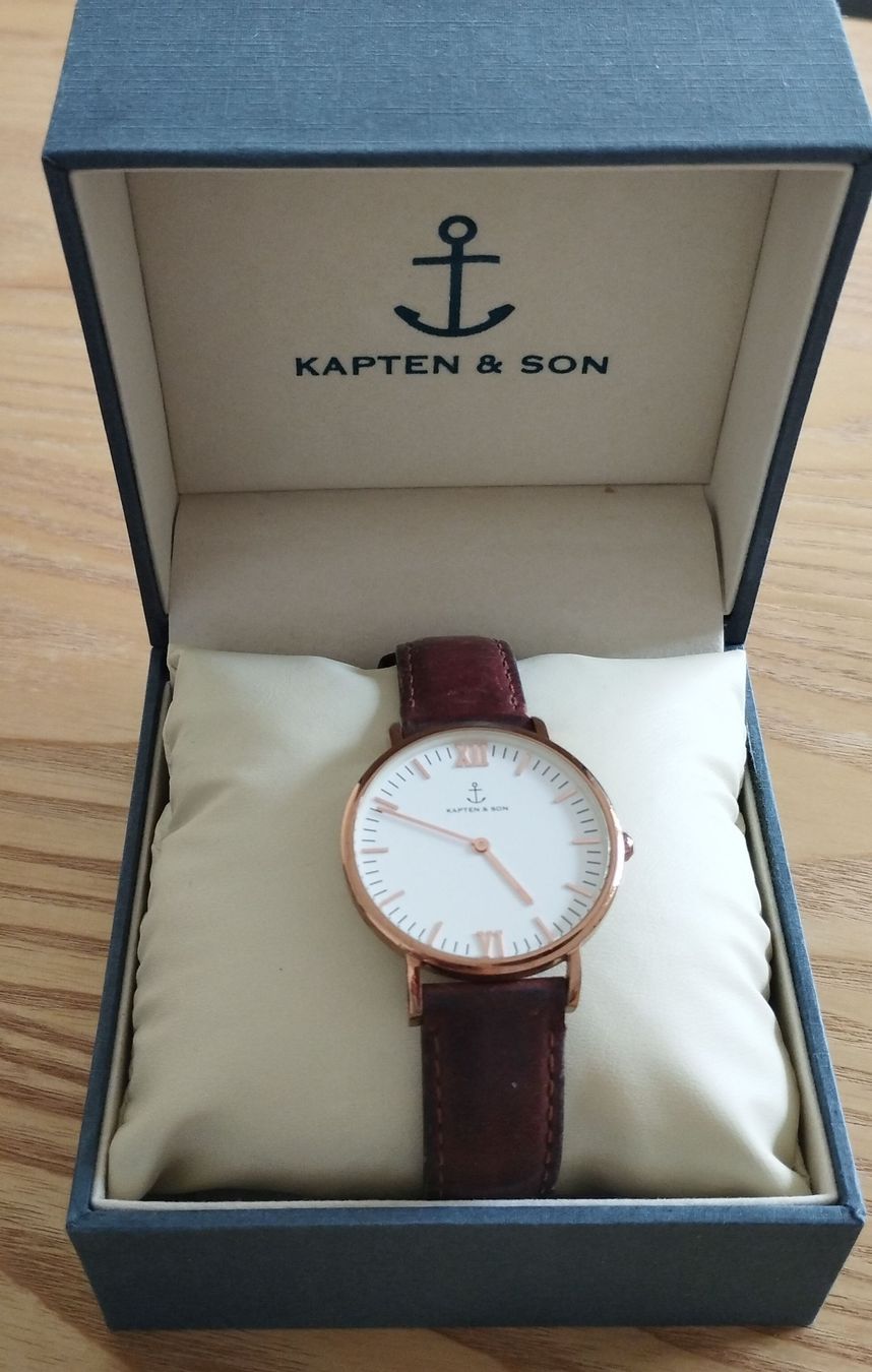 Kapten Son Campina Roségold Lederarmband (Gebraucht) in
