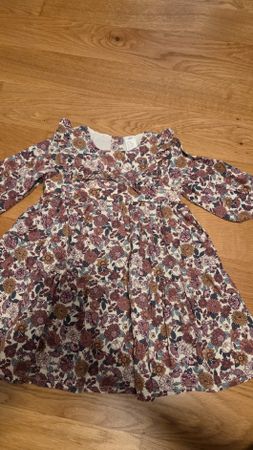 H&M Kleid Blumenmuster Grösse 86 für Mädchen bunt