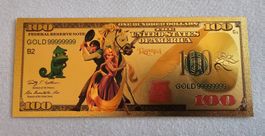 100 Dollar Gold Note Disney "Rapunzel" SAMMLERSTÜCK