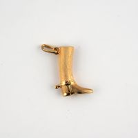 Goldanhänger 18K Reitstiefel