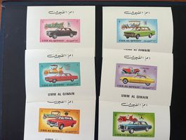 Umm al Qiwain 6 Autoblock ungezähnt ** Luxus (C413)