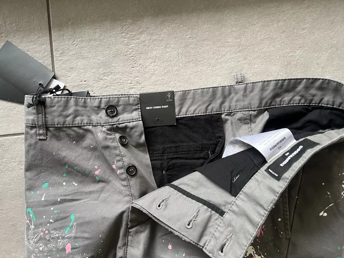 Dsquared2 Hosen: Dsquared2 Splash pantalone uomo 48 – Neu und originalverpackt aus Mendrisio von fly_9wzx 7