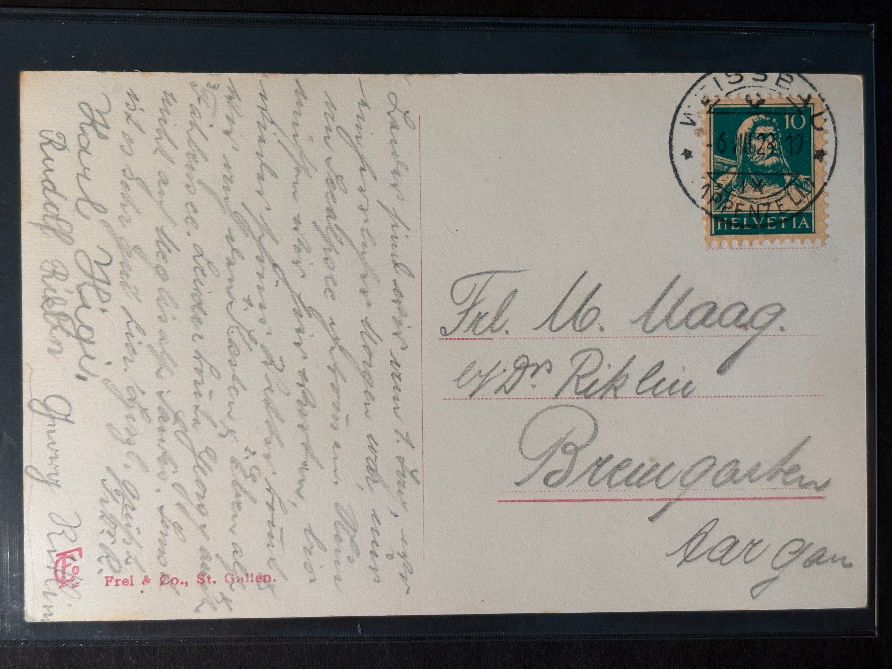 Ansichtskarten: AK 1928 "Staubernkanzel" versendet im Weissbad – Gebraucht aus Basel von Chloro 1