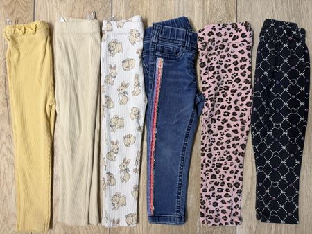 6 Hosen/Leggings für Mädchen, Größe 92 🎀