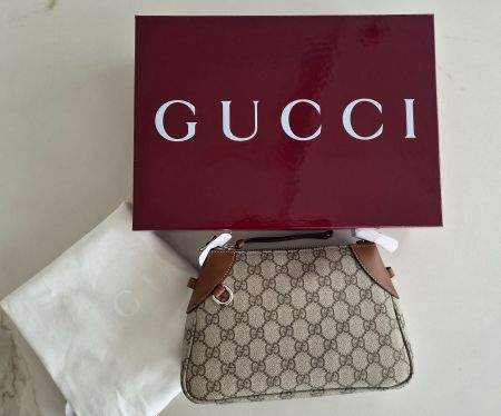 New !  Gucci Emblem Shoulder Bag