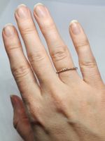 Diamant Ring Eternity, 750er Weissgold, Brillantring Gr. 50
