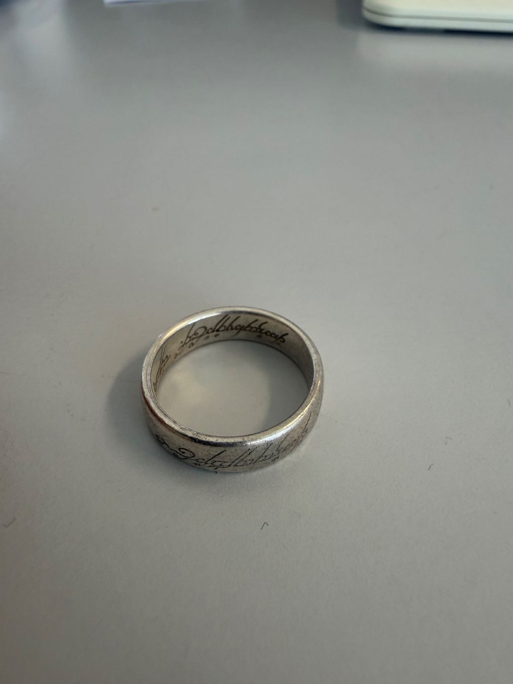 Ringe: Der Eine Ring - Herr der Ringe Replika, Silber, Gravur – Gebraucht aus Heimiswil von Mad2mad 2