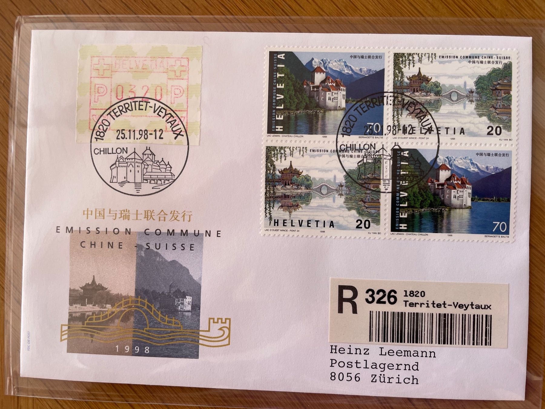 Tous les timbres: 4 doc. TERRITET-VEYTAUX, 2 Recommandés. – D'occasion à Sonceboz-Sombeval par Comment2 2