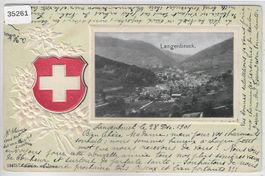 Langenbruck - Generalansicht - Präge-Litho