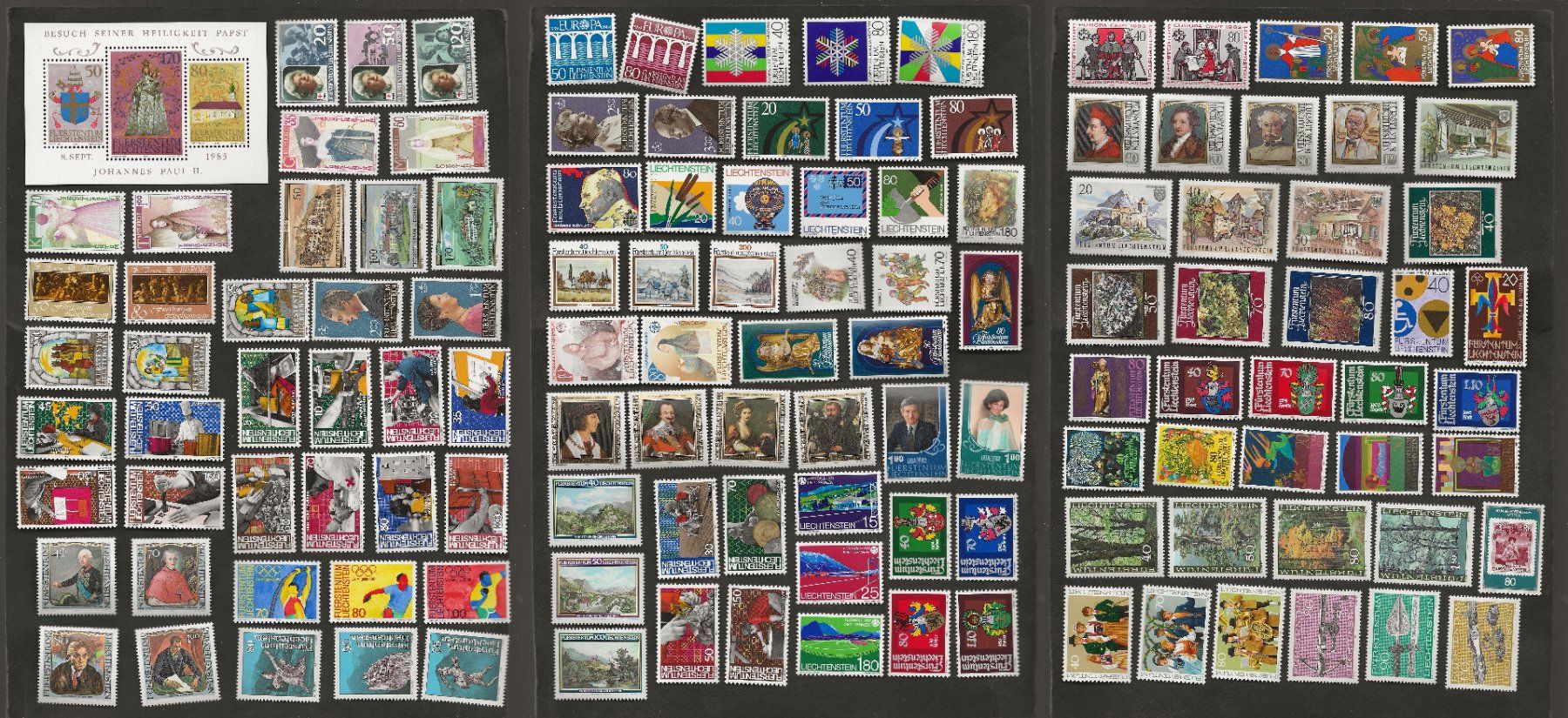 Tutti i francobolli: 126 Marken Liechtenstein postfrisch – Usato da Au ZH venduto da xelagreb01