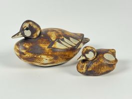 Coppia anatroccoli ceramica Gustavsberg Stig Lindberg 1960