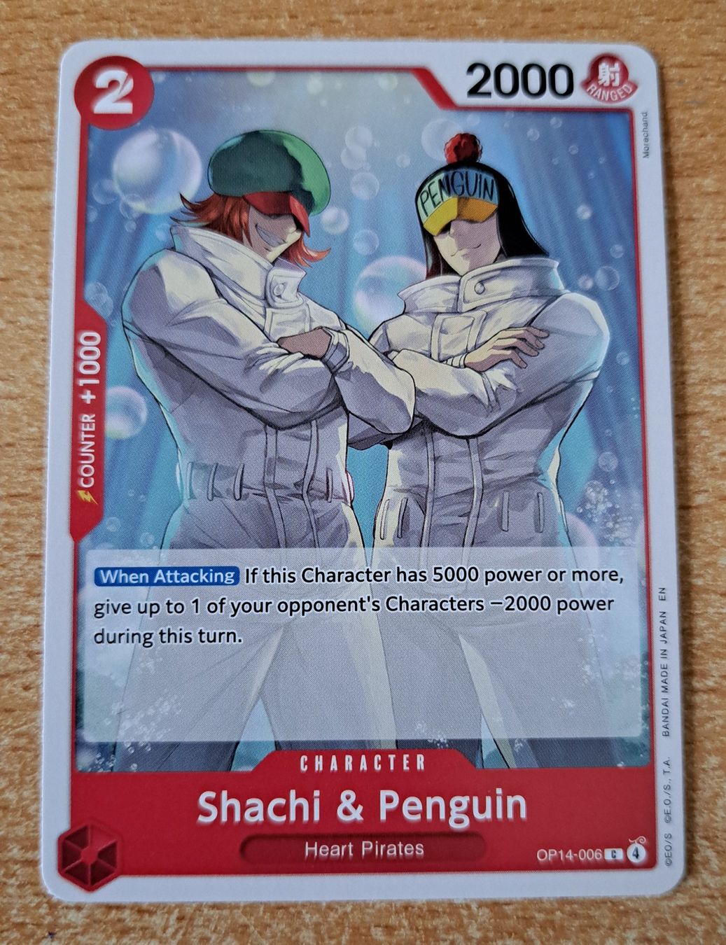 Bandai Carte collezionabili: One Piece Shachi & Penguin OP14-006 C – Nuovo (secondo la descrizione) da Cernier venduto da Poussetofiol
