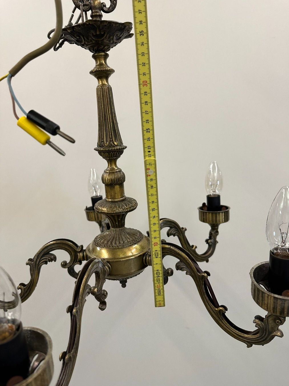 Lampadari & plafoniere: Kronleuchter Messing 5-Arme, Hängelampe Deckenleuchte – Usato da Luzern venduto da Lager6640 8