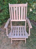 4 KLAPPSTÜHLE / GARTENSTÜHLE / HOLZSTÜHLE