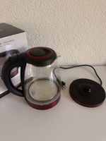 Glass Kettle Michelino 1.8 Liter red black 1800W