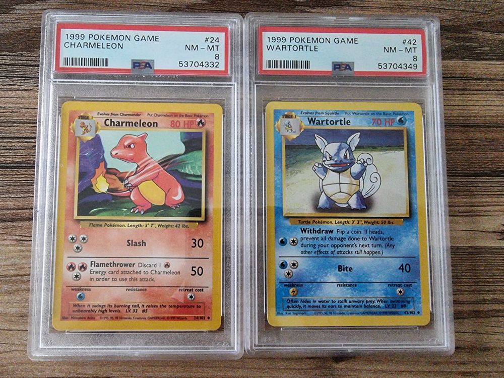 1999 Starter newest Pack Chameleon, Wartortle & Ivysaur PSA 7