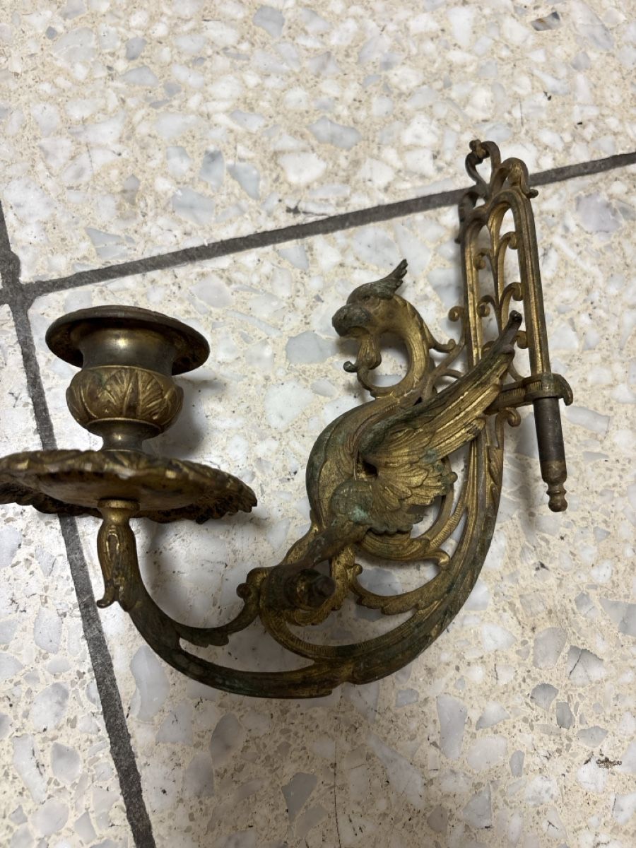 Bougeoirs: Wandkerzenhalter 3er Set Messing Adler – D'occasion à Zürich par Nonas1996 3