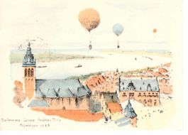 Ballonpostkarte  1957