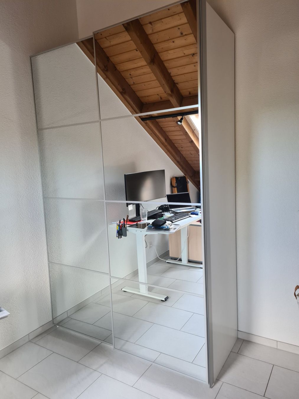Ikea Armadi: Hoher Schiebetüren-Schrank mit Spiegelfront – Usato da Winkel venduto da Argos10
