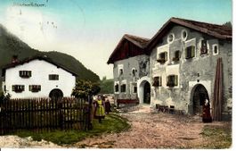 Bündnerhäuser  Sils Maria 1909