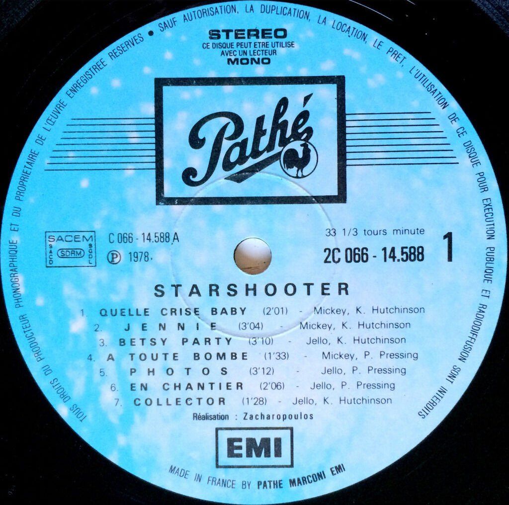 Dischi in vinile: STARSHOOTER - S/T – Usato da Bottens venduto da hotter-than-hell 2