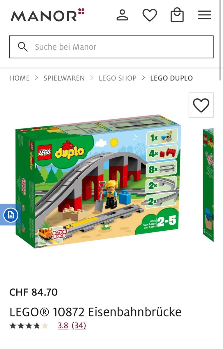 Lego Giocattoli: LEGO Duplo Dampfeisenbahnset – Usato da Basel venduto da meretba 6