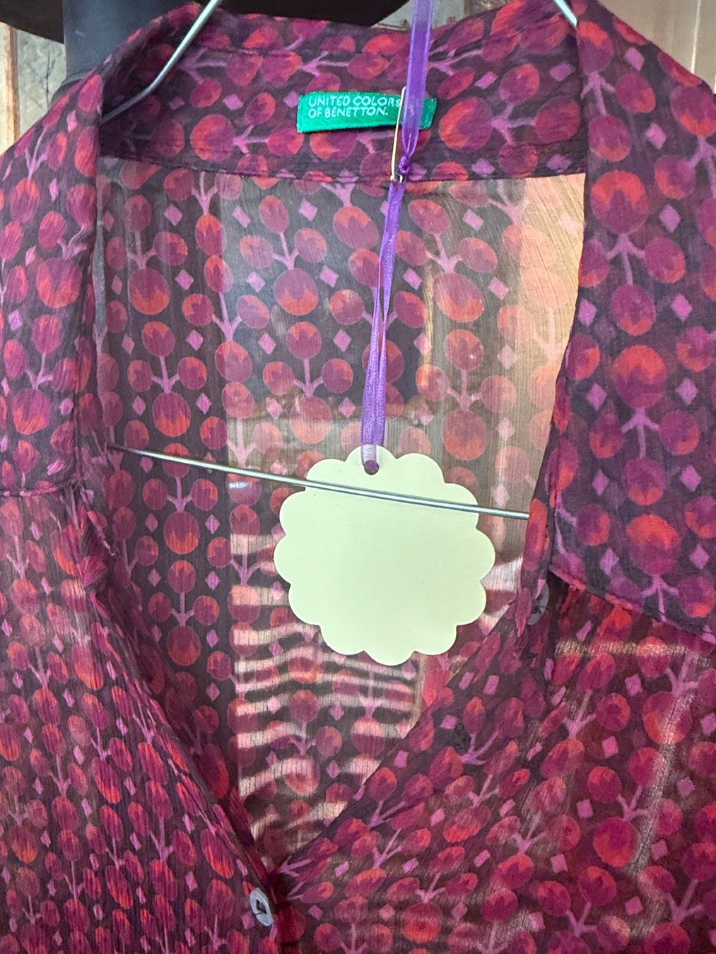 Hemden: Red Silk Shirt – Gebraucht aus Montreux von Yss_Boutiqu3 1