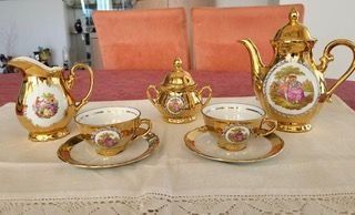 Set di piatti: 17-teiliger Mokka-Service  HK Bavaria – Nuovo (secondo la descrizione) da Wettswil venduto da paradores 1