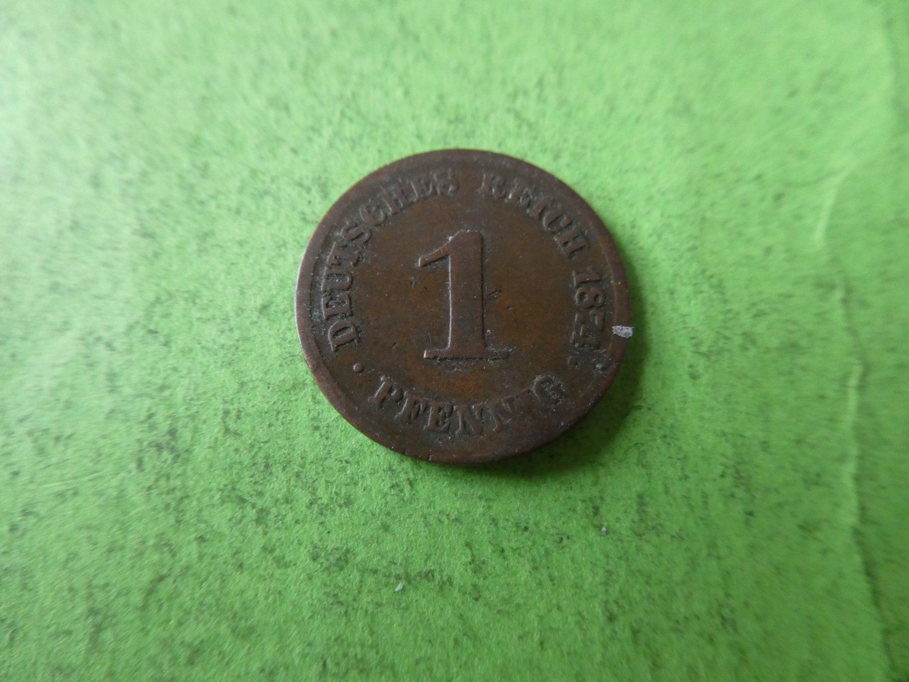 Tutti le monete: Dt. Reich 1874 C, 1 Pfennig – Usato da Hinterforst venduto da Rohusri