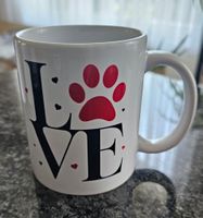 Tasse mit Pfotenabdruck Design, Neu
