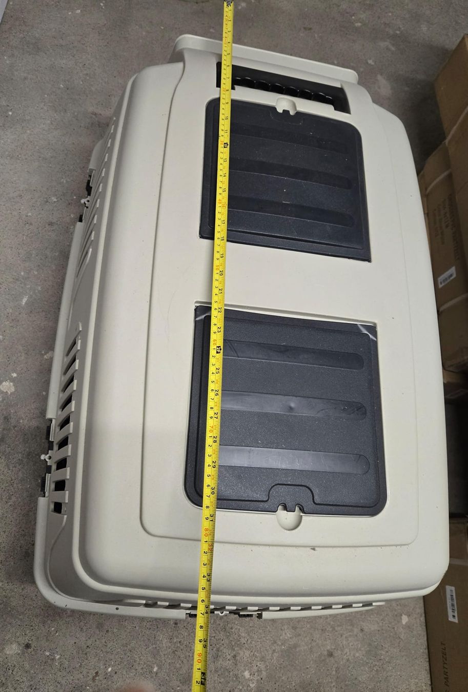Gabbie, trasporto & Sicurezza: Grosse Hundebox Transportbox 90x70x60cm robust – Usato da Rheinsulz venduto da Dred 7